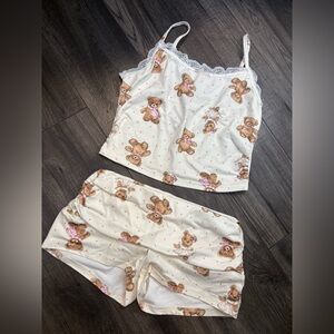 SHEIN | Teddy Bear Sleep Set